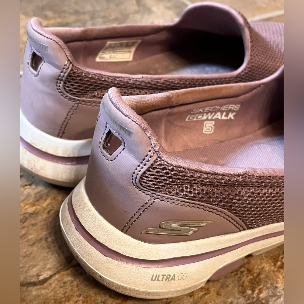 Skechers Women's Lavender Slip-On Sneakers - Picture 3 of 7